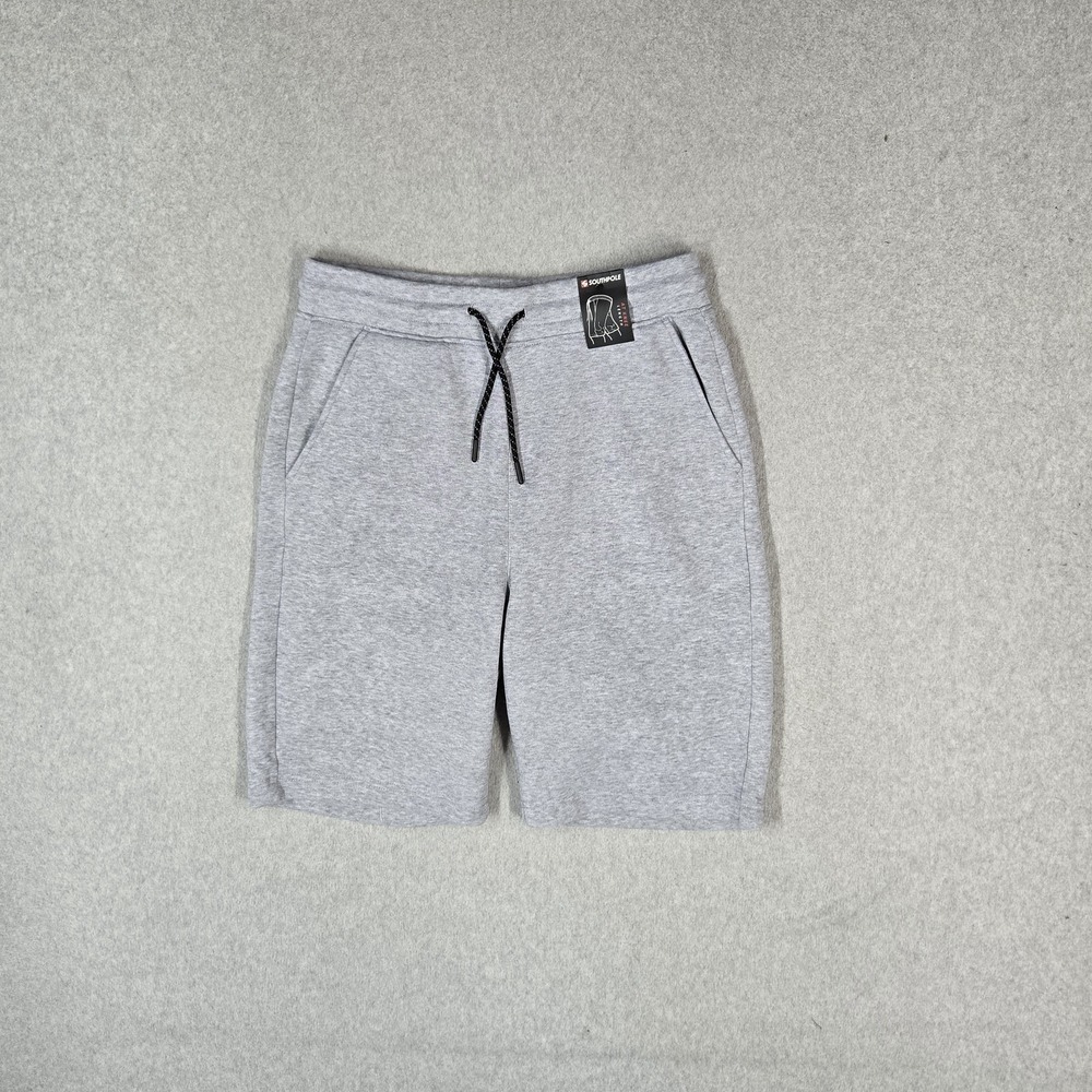 Southpole Men Shorts S Gray Sweat Fleece Sweatshorts 8.5" Inseam Logo NWT